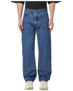 Palm Angels Straight Jeans - Blue