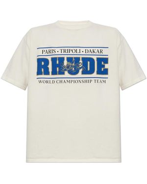 Rhude Logo T-Shirt - Wit