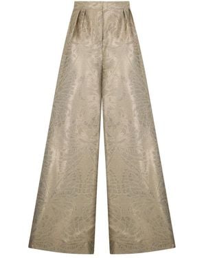 Alberta Ferretti Wide Trousers - Natural