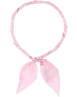 McQueen Printed Silk Foulard - Roze
