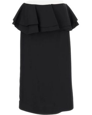 Plan C Midi Skirts - Negro