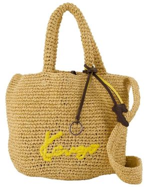 KENZO Tassen ,Leer Kleine Mand Van Raffia - Geel