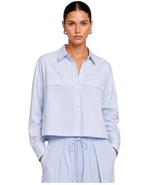 High Overhemden ,Veelkleurig ,Vitalize Shirt - Blauw