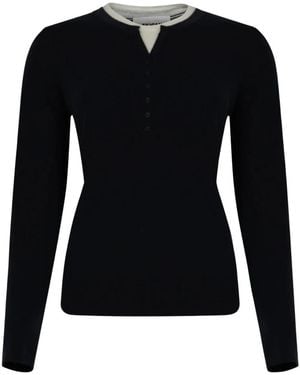 Silvian Heach Round-Neck Knitwear - Nero