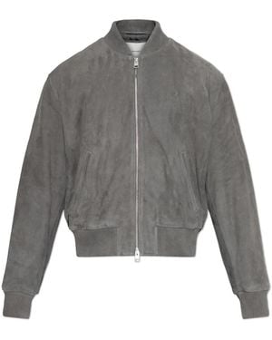 Ami Paris Leather Jackets - Grigio