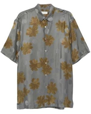 Dries Van Noten Short Sleeve Shirts - Green