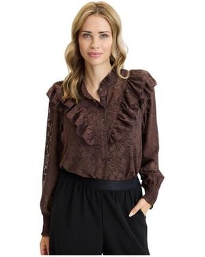iN FRONT Blouses - Marrón