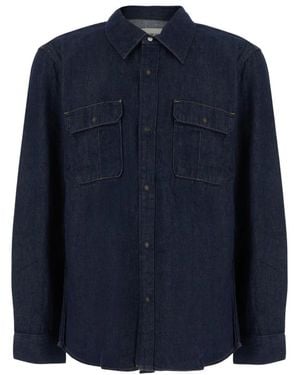 Calvin Klein Overhemden ,Blauw ,Blouses Shirts