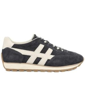 Hogan Schoenen ,Blauw ,Suède 86Er Suède Sneakers