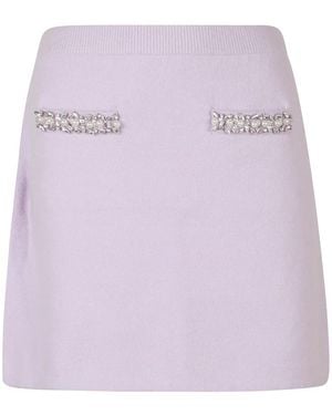 Self-Portrait Short Skirts - Morado