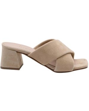 E mia Heeled Mules - Gris