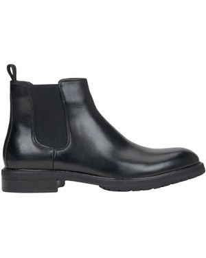 ESTRO Schwarze klassische chelsea stiefel aus echtem leder