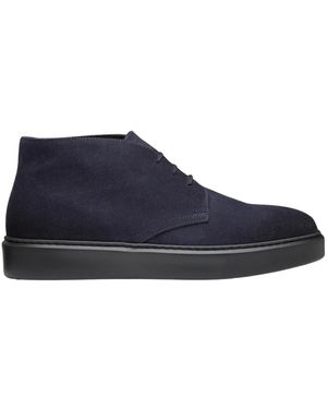 Doucal's Lace-Up Boots - Blue