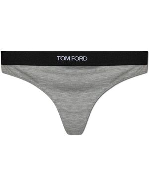 Tom Ford Ondergoed ,Grijs ,Modal Signature Thong