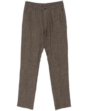 Emporio Armani Buttoned Broeken - Grijs