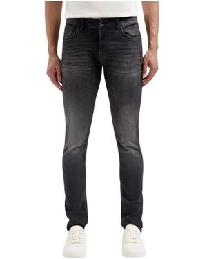 Pure Path Klassische Denim Jeans - Schwarz
