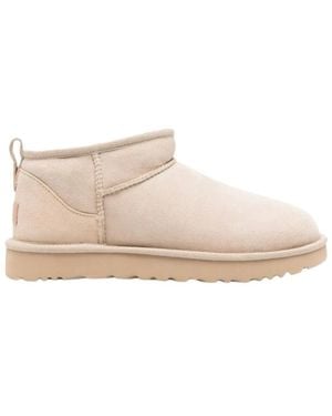 UGG Schoenen ,Suède Klassieke Mini Enkellaarsjes - Naturel