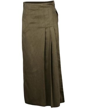 Alysi Midi Skirts - Vert