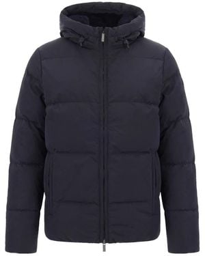 K-Way Jassen ,Zwart ,Polyester Gewatteerd Kort Donsjack - Blauw