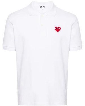 Comme des Garçons Polo Shirts - White