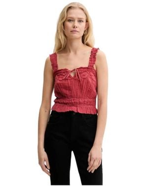 Guess Sleeveless Tops - Rojo