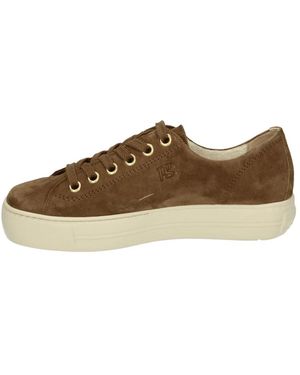 Paul Green Schoenen ,Bruin ,Suède 4790 Sneaker