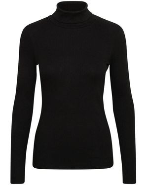 Inwear Schwarzes Rollkragen Langarm-Top