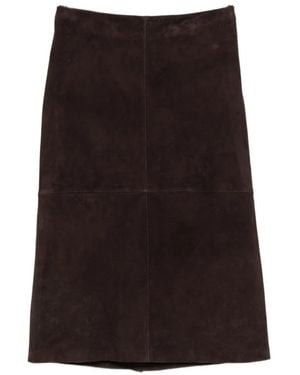 Yerse Leather Skirts - Marrone