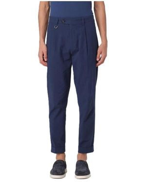 Paolo Pecora Slim-Fit Trousers - Blue