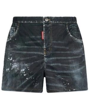 DSquared² Korte Broeken ,Zwart ,Swimwear - Grijs
