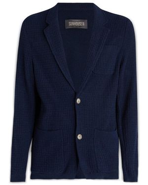 SUNHOUSE Jassen ,Blauw ,Leer Edo Blazer