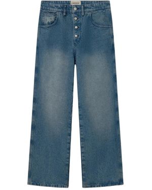 Carrera Wide Jeans - Azul