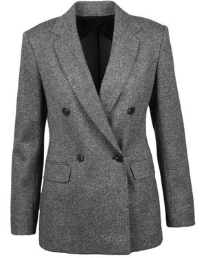 Max Mara Bosh Double-Breasted Blazer - Grijs