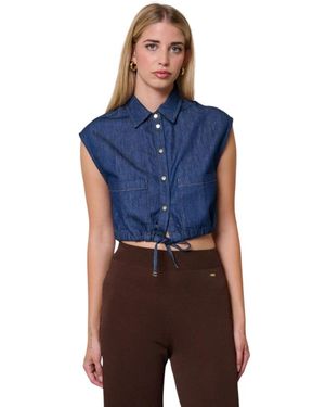 Kaos Denim Shirt - Blauw
