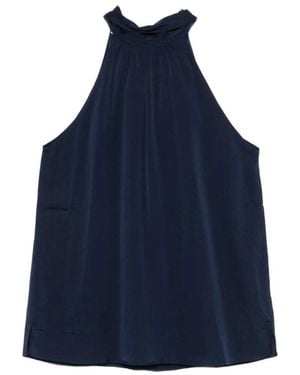 Silk95five Sleeveless Tops - Blue
