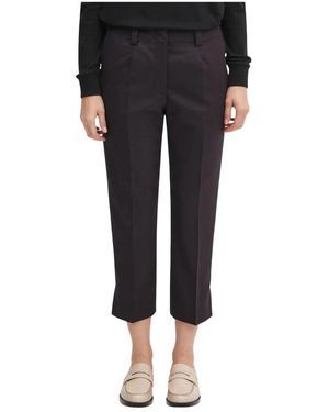 KENZO Broeken ,Blauw ,Wol Weave Cropped Broeken - Zwart