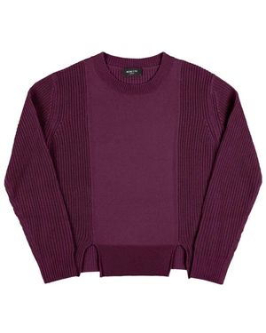 Nenette Rondgebreide Trui - Paars
