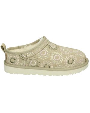 UGG Schoenen ,Suède Classic Micro Sun Stitch - Naturel