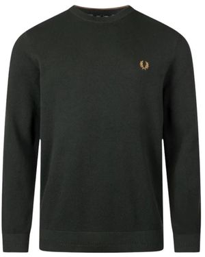 Fred Perry Piqué Trui - Groen