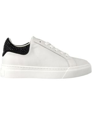 Alma En Pena. Rhinestone Sneakers - Wit