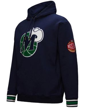 Mitchell & Ness Vintage Nba Mavericks Fleece Logo - Blau
