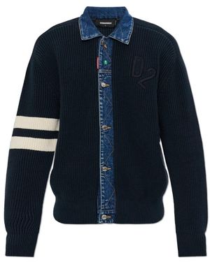 DSquared² Cardigans - Azul
