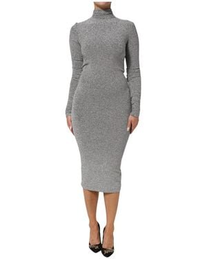 Dolce & Gabbana Jurk Met Lange Mouwen - Grijs