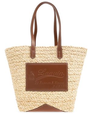 Lanvin Catch Medium Basket Bag - Braun