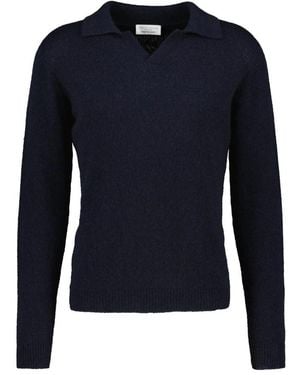 Roberto Collina Strickware Mit V-Ausschnitt - Blau