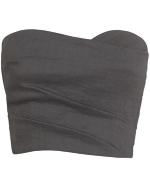 Cortana Sleeveless Tops - Black