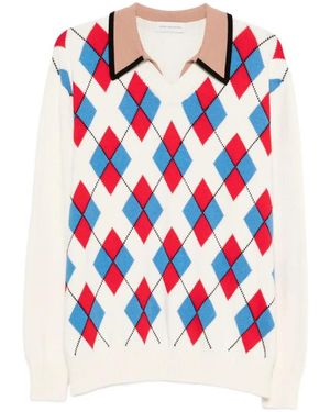 Dries Van Noten Argyle Sweater - Rood