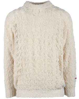 Longo Baumwollstrickpullover - Weiß