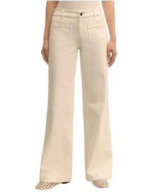 Brooks Brothers Wide Jeans - Natural