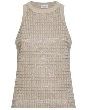 Brunello Cucinelli Sleeveless Tops - Neutro